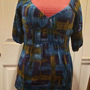 Hale' Bob 100% silk blouse